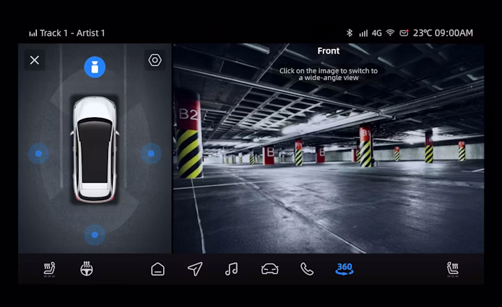 mgs6 360 hd surround view camera